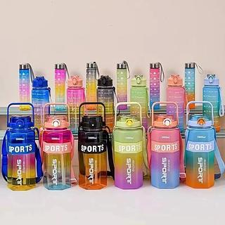 Kit 3 Garrafa De Água Squeeze Galão 2l Litros Academia Sport