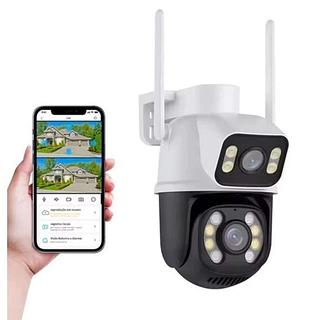 Câmera Segurança Lente Dupla Yoosee WIFI A 2 Em 1 Visao Noturna