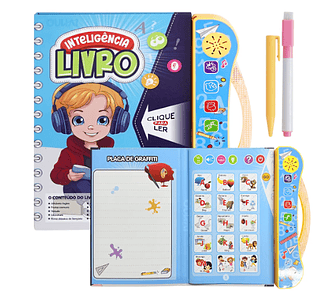 Livro Inteligente Educativo Ingles Portugues Para Criança