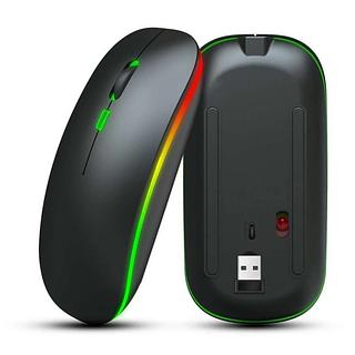 Mouse Sem Fio Wireless Recarregável com LED