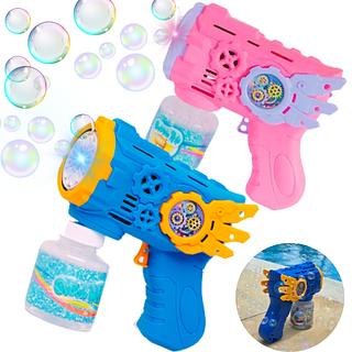 Pistola Lança Bolha Bolinha de Sabão Metralhadora Automatica Brinquedo