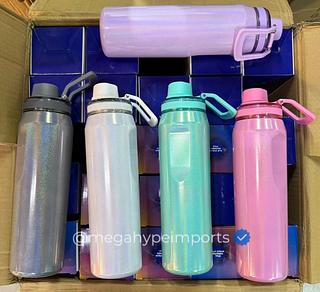 Garrafa Térmica 800ml c/ Glitter