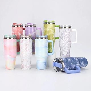 Copo mármore 1200ml vedado c/ Canudo