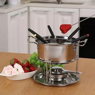 Fondue inox conjunto com 11 peças