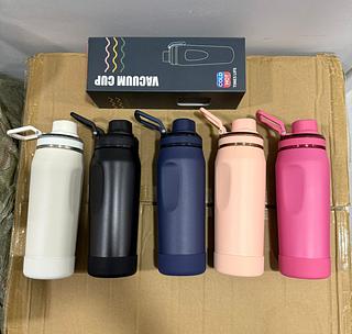 Garrafa Térmica 550ml Quente&Frio Base Emborrachada Fosco