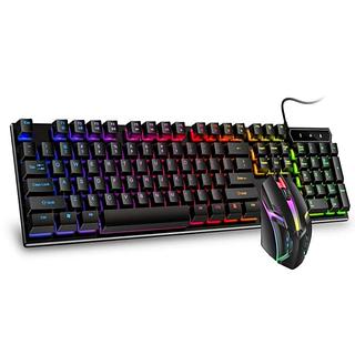 Teclado Gamer com Mouse Led RBG