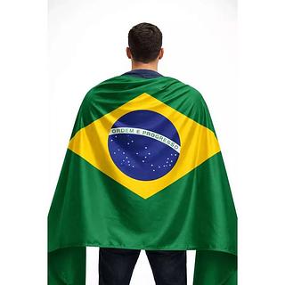 Bandeira do Brasil Tecido Grande 1,00x1,40