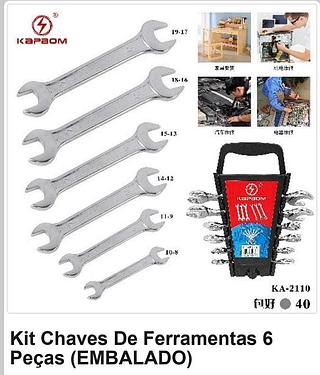 Kit Ferramentas 6 peças