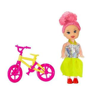 Mini Boneca com bicicleta