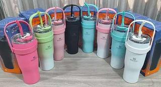 Copo Virginia 1200ml com Alça e Canudo Inox